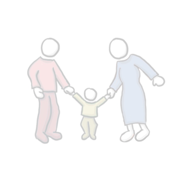 Symbolgrafik Eltern mit Kind