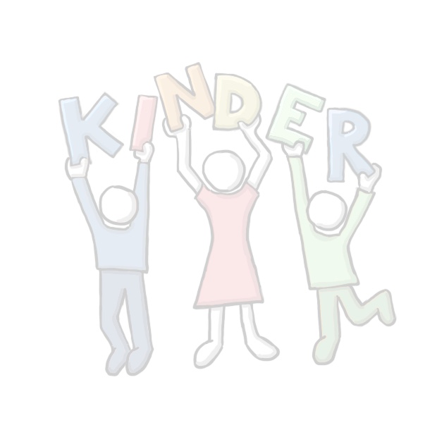 Symbolgrafik Kinder halten Buchstaben hoch